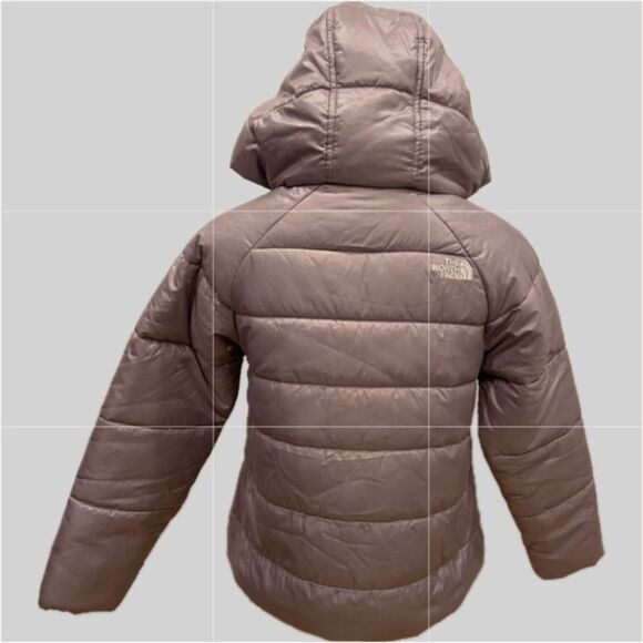 The North Face NWOT Lavender Quilted  Hooded Jacket Girls 10-12 M - Picture 2 of 10